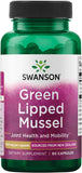 Swanson New Zealand Green Lipped Mussel: Joint Support & Mobility (60 Capsules)