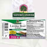 مستخلص جذور عرق السوس بدون كحول من Nature's Answer - ٢٠٠٠ ملجم