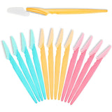 12 Pcs Eyebrow Razor for Women & Men - Facial Hair Remover & Dermaplaning Tool with Safety Cover