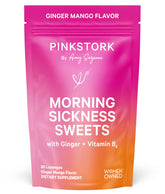 Pink Stork Morning Sickness Relief Sweets - Organic Ginger Mango (30 Lozenges)