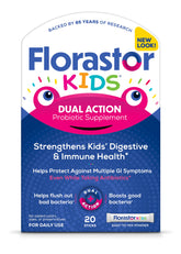 Florastor Kids Daily Probiotic Supplement - Unflavored Powder - 20 Sticks
