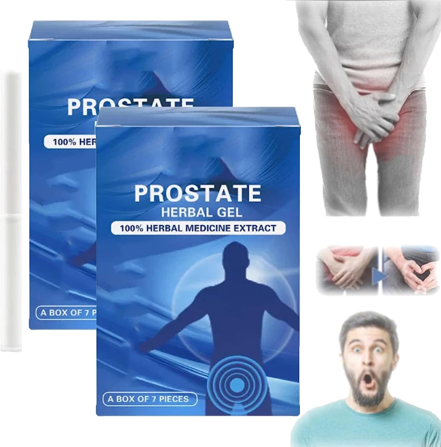 DOCTIA Prostate Natural Herbal Gel for Prostate Health & Vitality Support, 2 Pack - All Skin Types
