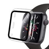 Apple Watch Case 44mm with 9H Glass Screen Protector - Series 6/SE/5/4 Clear Hard PC Bumper
