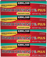 Kirkland Signature 1% Hydrocortisone Cream with Aloe, Maximum Strength, 2oz Pack of 4 – Fast Itch Relief