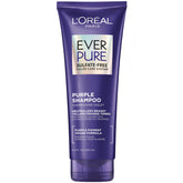 L’Oréal Paris Sulfate Free Brass Toning Purple Shampoo for Blonde/Ombre/Brown Hair, EverPure, 6.8fl oz