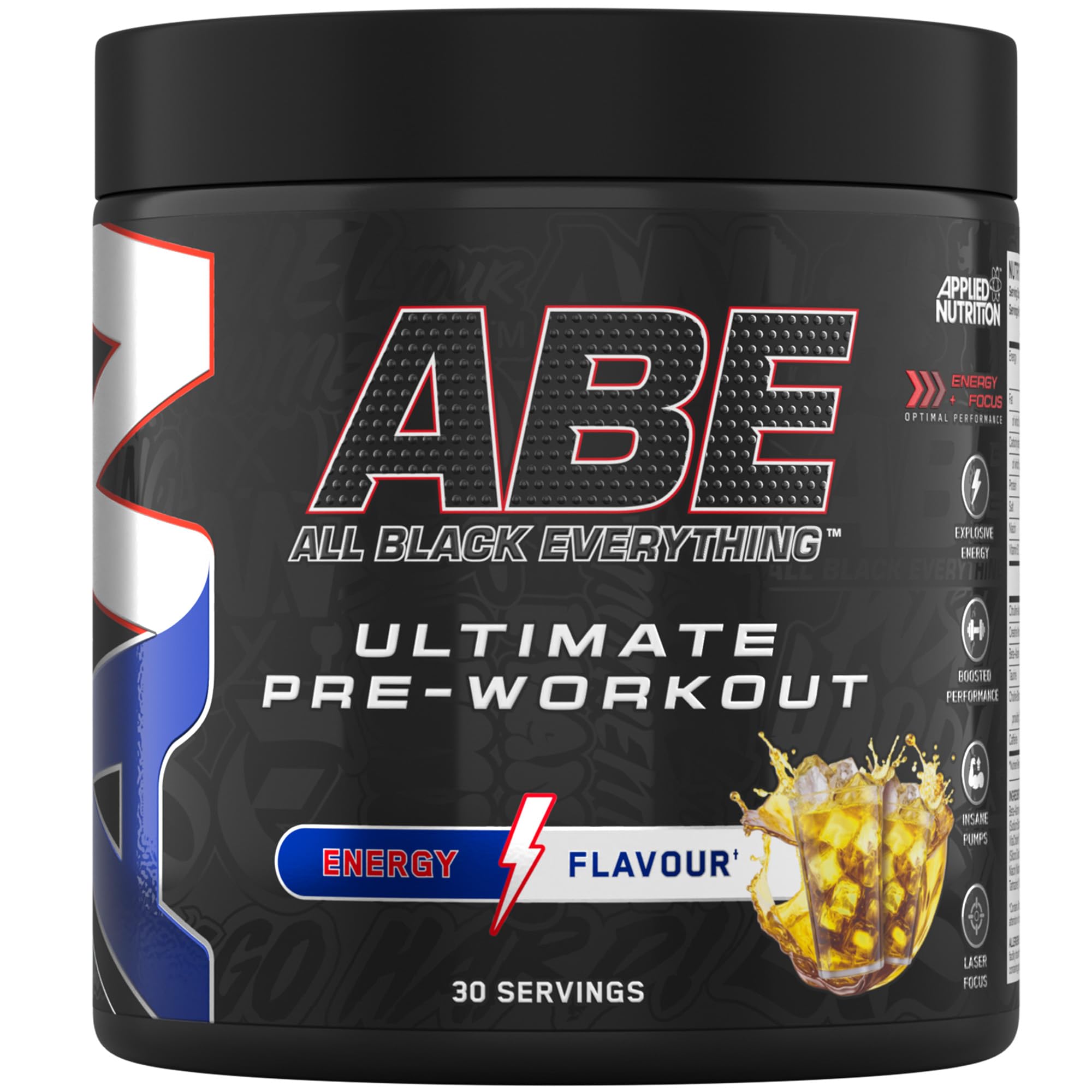 Applied Nutrition ABE Pre Workout Powder - Citrulline Creatine Beta-Alanine for Energy & Performance | 375g
