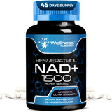 Liposomal NAD+ 1500mg Supplement with Resveratrol - Cellular Health & Anti-Aging (USA Made)