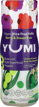Organic Sweet Pea Puffs by Yumi - 1.5 oz Baby Food Snack