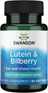 Swanson Lutein & Bilberry: Eye Health Support (60 Softgels)