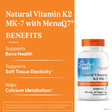 Doctor's Best فيتامين K2 MK-7 صحة العظام والقلب ١٠٠ ميكروجرام ٦٠ كبسولة نباتية