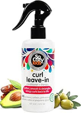 Socozy Curl Spray Leavein Conditioner For Kids Hair Detangles And Restores Curls No Parabens Sulfates Synthetic Colors Or Dyes Jojoba Oil Olive Oil Vitamin B5 Sweet Pea 8 Fl Oz