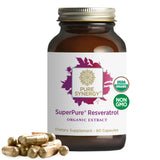 PURE SYNERGY Super Pure Resveratrol Extract | Organic Trans-Resveratrol for Healthy Aging