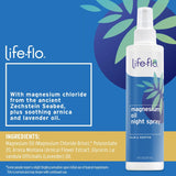 Life-flo Magnesium Oil Night Spray - 8 fl oz (237ml) - Deep Relaxation & Muscle Relief