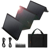 Portable 60W Foldable Solar Panel - Camping Power for Tablets and Generator Stations