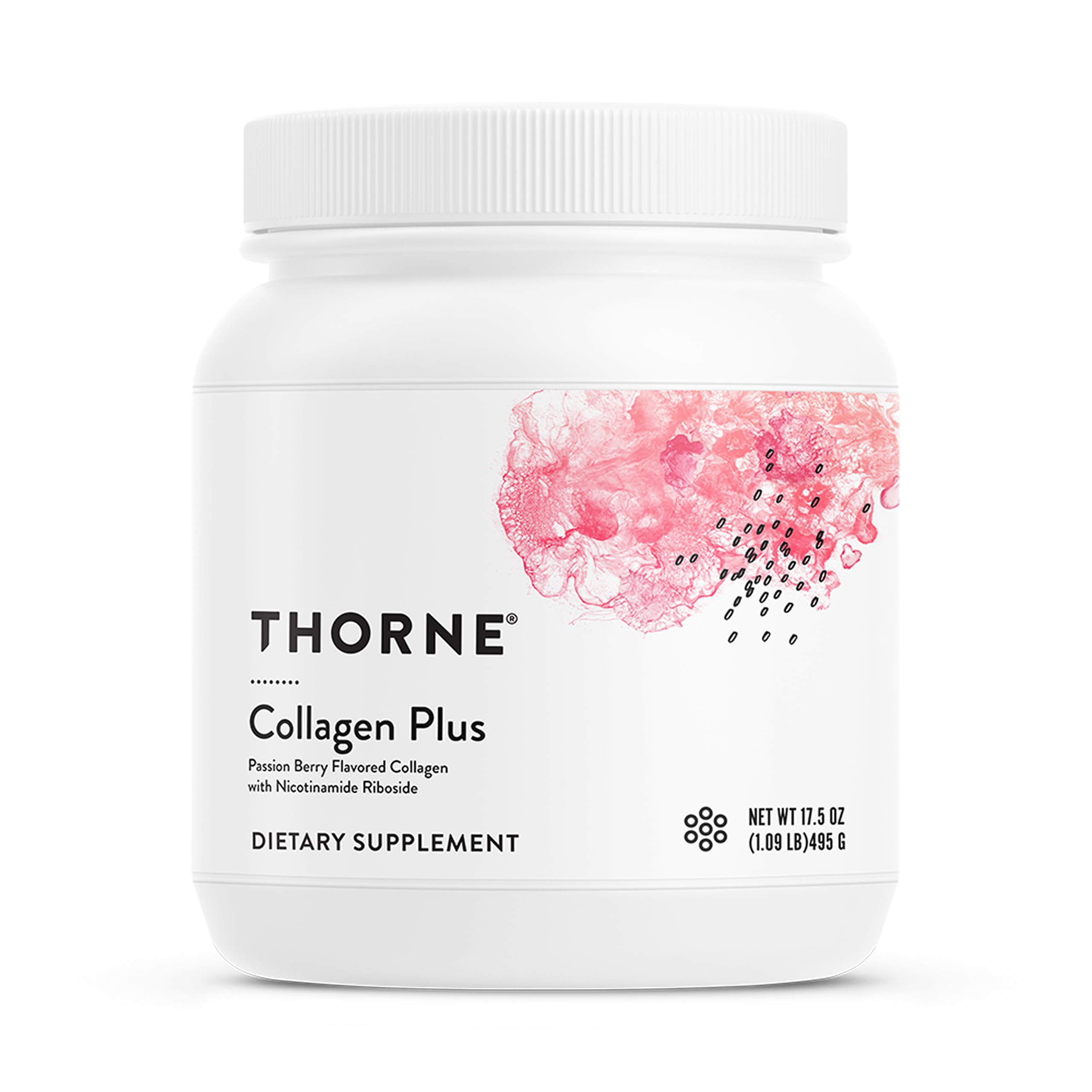 THORNE Collagen Plus Powder with Nicotinamide Riboside for Skin & Longevity, 496g