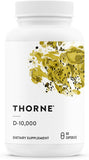 THORNE Vitamin D3 Supplement - Supports Healthy Bones, Teeth Muscles, Cardiovascular & Immune Function - Gluten, Dairy & Soy-Free - 10,000 IU - 60 Capsules