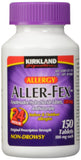 Kirkland Signature Aller-Fex 180mg Allergy Relief Tablets, 150 Count