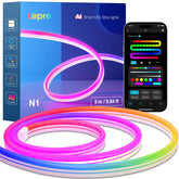 Lepro N1 AI Smart Rainbow Neon LED Strip Light (3M) - Music Sync & Voice Control