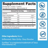 Doctor's Best Prebiotic Powder Supplement with Sunfiber Guar Fiber - Digestive Health & Nutrition Support for Women & Men, Unflavored, Easy Dissolve, Gluten Free, Non GMO, Vegan - 7.4 oz