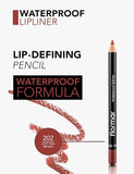 Flormar Waterproof Lipliner 202 Soft Pink Brown - Defined, Long-lasting Lips