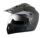 Vega Off Road D/V Black Helmet - Large Size, Durable Protection for Riders