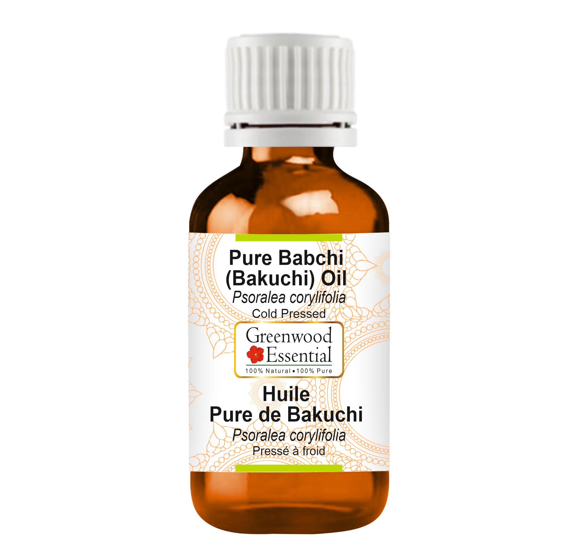 Greenwood Essential Pure Bakuchi Oil (Babchi Oil) - 100% Natural Therapeutic Grade, Cold Pressed for Skin & Personal Care, 15ml
