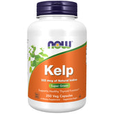 NOW Foods Kelp Capsules 250 Vcaps - Natural Iodine Supplement 325 mcg