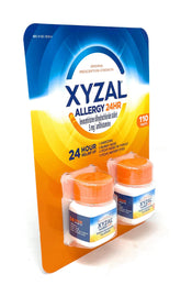 Xyzal Allergy 24 Hour Antihistamine 5 mg Tablets - Prescription-Strength Allergy Relief - 110 Count