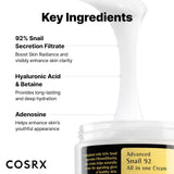 Cosrx Advanced Snail 92 All In One Cream Healthy Glow Skin 3 52oz K Beauty