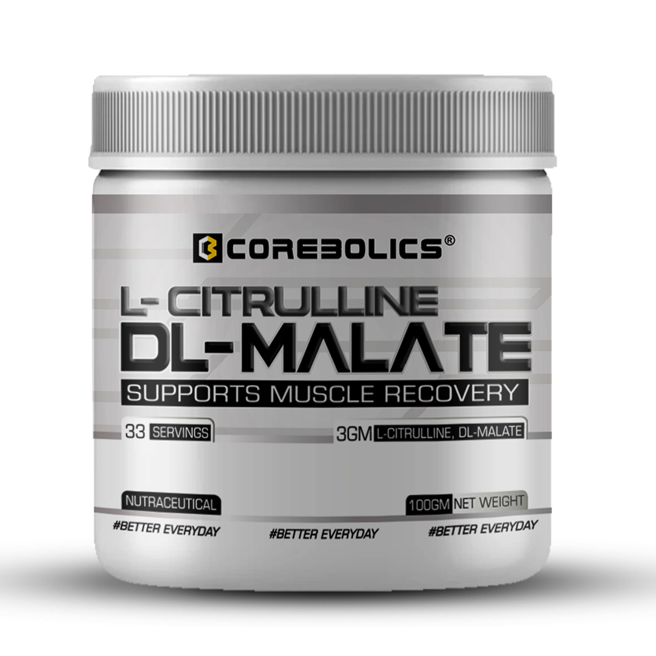 COREBOLICS Citrulline DL-Malate | 2:1 Ratio 100g Enhanced Blood Flow Pre-Workout