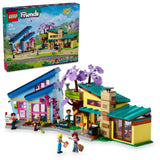 LEGO Friends Olly and Paisley's Family Houses Dollhouse Set 42620 for Kids 7+