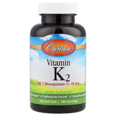 Carlson Labs Vitamin K2 MK-7 45 mcg - 180 Soft Gels | Bone & Heart Support