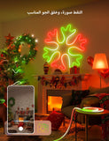 شريط إضاءة نيون ذكي "ليبرو N1" بتقنية الذكاء الاصطناعي - 6 أمتار، 96 صمام LED لكل متر، متوافق مع أليكسا وجوجل هوم، مزامنة موسيقى، مقاوم للماء بمعيار IP65، مساعد تصميم إضاءة بالذكاء الاصطناعي، شريط LED ملون، تحكم بالتطبيق والصوت.