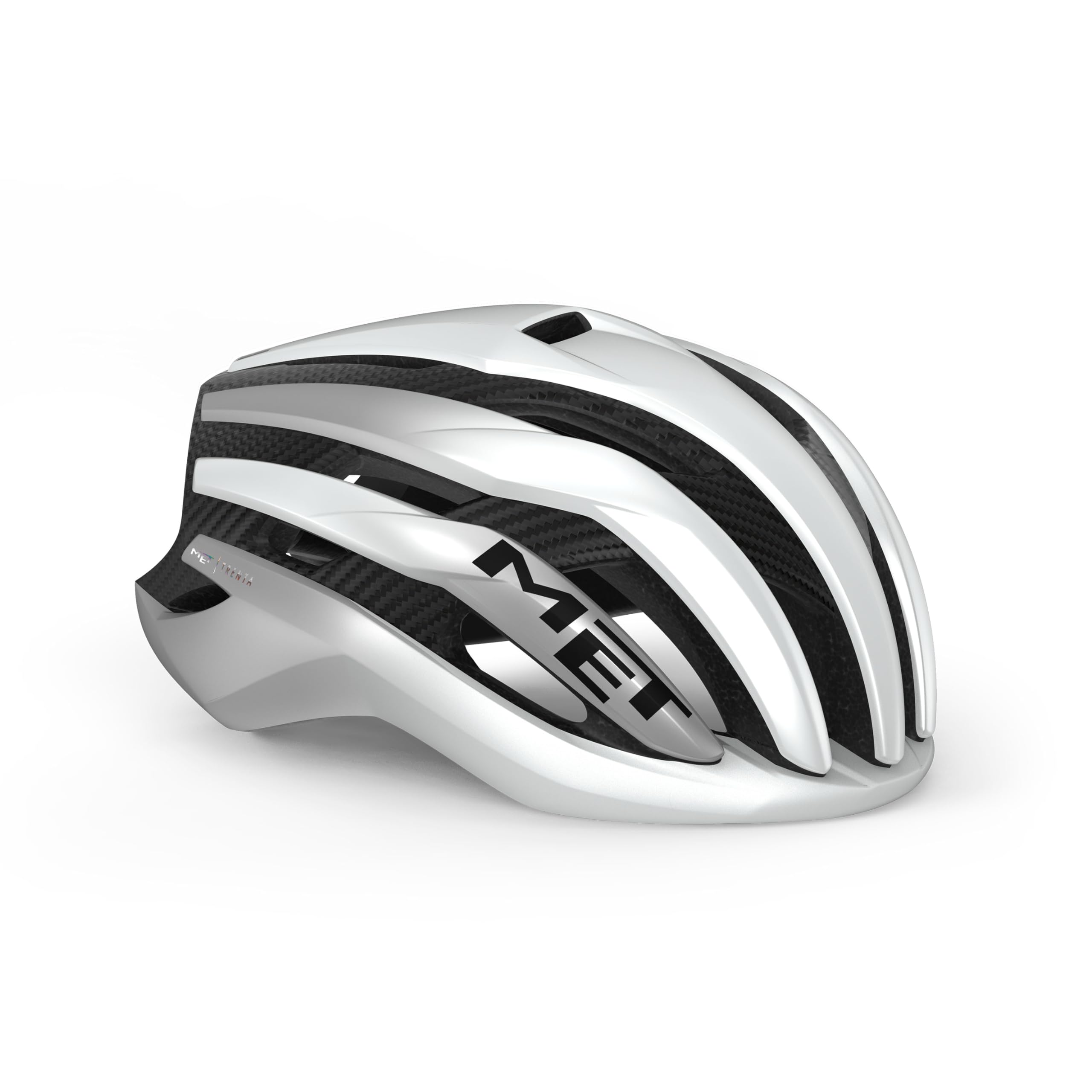 MET Trenta 3K Carbon MIPS Cycling Helmet - White/Grey