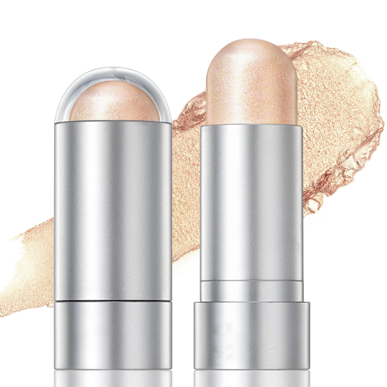2 Pack Highlighter Stick Makeup - Non-greasy and Water-resistant Face Contouring Pen