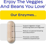 Enzymedica BeanAssist: إنزيمات هضم البقوليات للمساعدة في تخفيف الغازات والانتفاخ (٣٠ كبسولة)