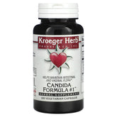 Kroeger Herb Candida Formula Capsules - 100 Count for Yeast Balance