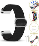 Lamshaw متوافق مع أشرطة ساعة Withings الذكية - ١٨ مم ٢٠ مم نايلون مطاطي سوار بديل قابل للتعديل للنساء والرجال