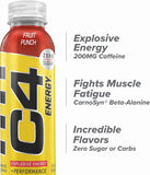 C4 Explosive + Performance Fruit Punch Non-Carbonated Energy Drink – 12 x 355ml – Sustained Power