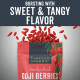 Viva Naturals Premium Organic Himalayan Goji Berries - Large Juicy 1lb Bag for Superfood Nutrition