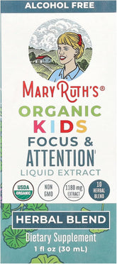 قطرات MaryRuth Organics الداعمة لتركيز وانتباه الأطفال