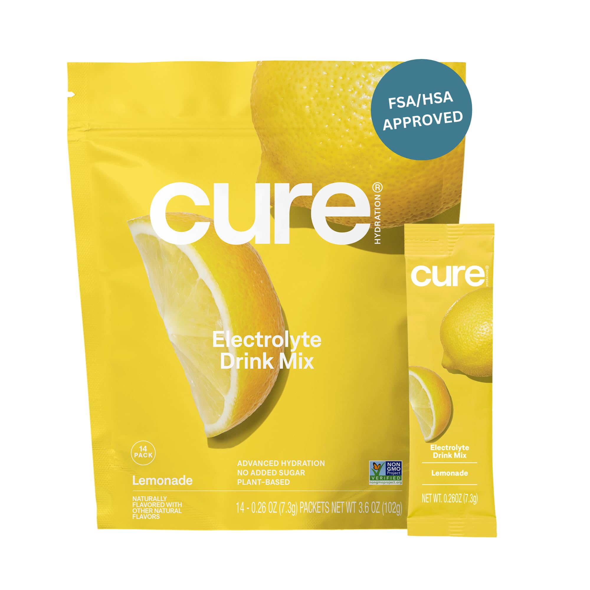 Cure Hydrating Electrolyte Mix - Lemonade - 14 Packets