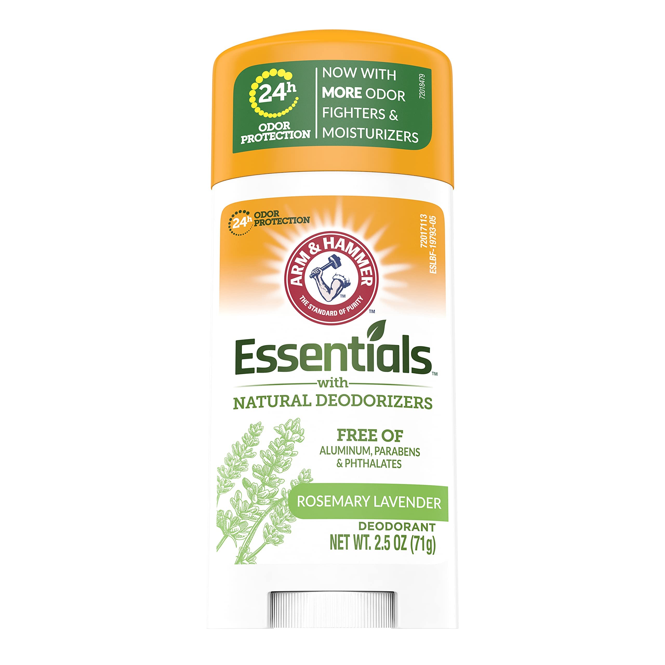 Arm & Hammer Essentials Natural Deodorant - Fresh Scent - 2.5 oz (Pack of 5)