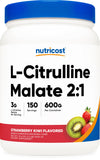 Nutricost L-Citrulline Malate 2:1 Powder - Strawberry Kiwi, 600g