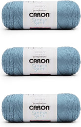 "Caron Simply Soft Yarn - Light Country Blue (6 oz)"