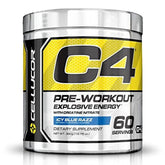 C4 Gen-4 Pre-Workout Powder – Icy Blue Razz – 60 Servings – Advanced Energy & Pump