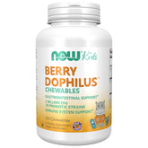 NOW Foods Berry Dophilus Kids Probiotic - 2 Billion CFU, 120 Chewables for Children's Gut Health