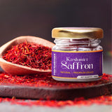 زعفران كشميري مونغرا ممتاز (Kashmiri Mongra Saffron Kesar) - درجة A+++ - 1 غرام - من هيربال ماكس (Herbal Max) - للطهي
