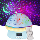 Star Projector for Kids Bedroom – Star Night Light Projector with Timer & Remote Control, Rotating Star Sky Moon Light with 8 Colors Options, Sleep Helper Gift Toys for 2-10 Year Old Girls Boys (Blue)