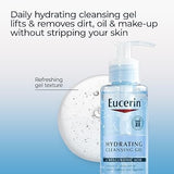 Eucerin, Face, Hydrating Cleansing Gel, Fragrance Free, 13.5 fl oz (400 ml)